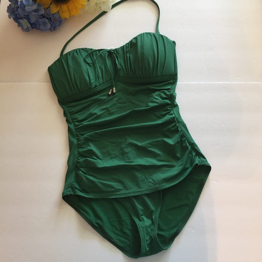 Tommy Bahama green one piece bathing suit. Size 8